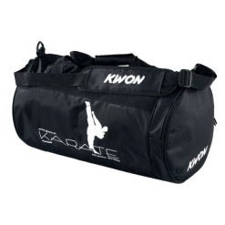 Torba sportowa do karate Kwon. Czarne torby na ramię KWON, bez wzorów, z nylonu, na ramię, małe, bez dodatków. Za 127.00 zł.