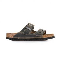 Klapki męskie Birkenstock Arizona. Zielone klapki Birkenstock, z materiału. Za 409.00 zł.