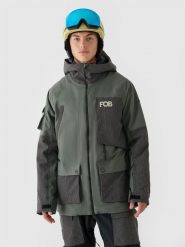 4F Kurtka snowboardowa membrana 10000 męska - oliwkowa/khaki M. Brązowe kurtki narciarskie i snowboardowe 4F, m, bez wzorów, z dzianiny, narciarskie. W wyprzedaży za 399.99 zł.