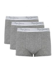 Pepe Jeans Bokserki "Wray 3-Pack" | PMU10772 | Wray | Mężczyzna | Szary. Szare bokserki Pepe Jeans, m, bez wzorów, z bawełny. W wyprzedaży za 119.00 zł.