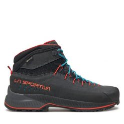 Trekkingi La Sportiva. Szare botki sznurowane La Sportiva, bez wzorów, bez obcasa, bez zapięcia. Za 1,149.00 zł.