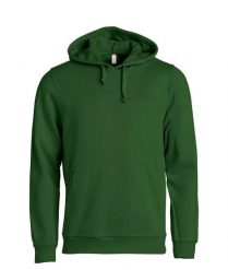 Clique Basic Hoody bluza z kapturem unisex, bottle green. Zielone bluzy z kapturem CLIQUE, xl, bez wzorów, z bawełny, z kapturem. Za 173.55 zł.