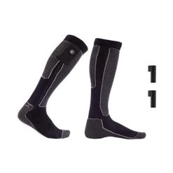 Skarpetki ogrzewane Comfort - 1 para baterii Dorośli. Czarne skarpetki sportowe G-HEAT, bez wzorów, z materiału. Za 332.34 zł.