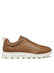 Geox Sneakersy U Spherica U55BYA 00046 C6018 Brązowy. Brązowe buty sportowe casual Geox, bez wzorów, ze skóry, bez zapięcia. Za 389.99 zł.
