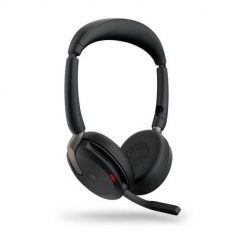 Zestaw Słuchawkowy Bezprzewodowy Jabra Evolve2 65 Flex MS stereo black USB-A. Czarne słuchawki bezprzewodowe Jabra. Za 917.99 zł.