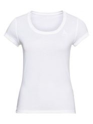 Odlo Koszulka funkcyjna "Active Warm Eco" w kolorze białym rozmiar: L. Białe t-shirty sportowe ODLO, bez wzorów, z materiału, bez ramiączek, outdoorowe. Za 145.94 zł.