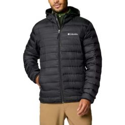 Kurtka COLUMBIA LAKE 22 II DOWN HOODED JACKET Czarny. Czarne kurtki Columbia, bez wzorów, bez kaptura. Za 659.49 zł.