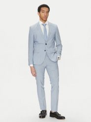 HUGO Garnitur Arti/Hesten232X 50540341 Błękitny Extra Slim Fit. Niebieskie garnitury Hugo, m, bez wzorów, z syntetyku. Za 1,649.00 zł.