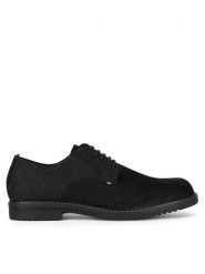 U.S. Polo Assn. Półbuty SANTOS001M/DL1 Czarny. Czarne eleganckie półbuty U.S. Polo Assn., bez wzorów, z nubiku, bez obcasa, bez zapięcia. Za 329.99 zł.