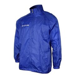 Męska Ocieplana Kurtka Basico Z Pełnym Zamkiem Błyskawicznym. Niebieskie kurtki Givova, m, bez wzorów, z puchu, bez kaptura. Za 82.99 zł.