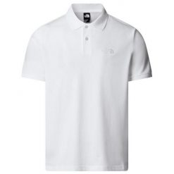 Koszulka turystyczna męska The North Face M Essential Regular Polo. Białe koszulki polo The North Face, m, bez wzorów, bez kołnierzyka, bez ramiączek. Za 146.00 zł.