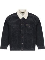 Wrangler Kurtka sztruksowa w kolorze czarnym rozmiar: XL. Czarne kurtki Wrangler, xl, bez wzorów, z bawełny, bez kaptura. Za 421.45 zł.