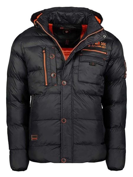 Geographical Norway Kurtka pikowana "Citernier" w kolorze czarnym rozmiar: onesize. Czarne kurtki Geographical Norway, z aplikacjami, bez kaptura. Za 248.58 zł.