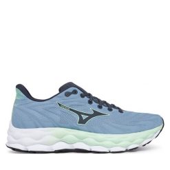 Buty do biegania Mizuno. Niebieskie buty do biegania Mizuno, bez wzorów, bez zapięcia, do biegania, mizuno wave. Za 579.99 zł.