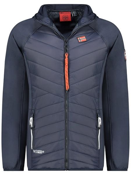 Geographical Norway Kurtka przejściowa "Trollo" w kolorze granatowym rozmiar: XXL. Niebieskie kurtki Geographical Norway, xxl, bez wzorów, bez kaptura. Za 157.35 zł.