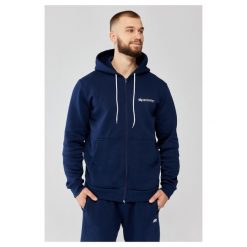 Męska bluza dresowa z kapturem Rough Radical Track Hoodie Zip. Niebieskie bluzy z kapturem ROUGH RADICAL, m, bez wzorów, z dresówki, z kapturem. Za 191.20 zł.