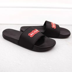 Klapki męskie sportowe czarne Big Star OO174028. Czarne klapki BIG STAR, z materiału. Za 59.99 zł.