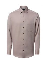 OLYMP Luxor modern Fit Koszula Mężczyźni Modern Fit Bawełna beżowy, 40. Brązowe koszule OLYMP Luxor modern Fit, m, bez wzorów, z bawełny, bez kołnierzyka, bez ramiączek. Za 279.95 zł.