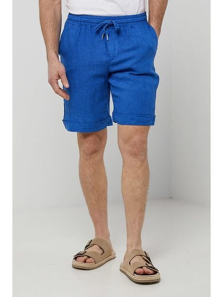 Rodier Lin Lniane szorty w kolorze niebieskim rozmiar: XL/XXL. Niebieskie szorty Rodier Lin, xl, bez wzorów, ze lnu. Za 144.92 zł.