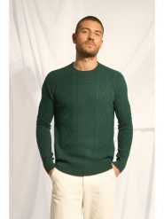 Just Cashmere Kaszmirowy sweter "Thurid" w kolorze zielonym rozmiar: S. Zielone swetry nierozpinane Just Cashmere, s, bez wzorów, z kaszmiru, bez kołnierzyka, bez ramiączek. Za 782.99 zł.