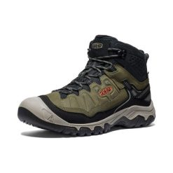 Buty trekkingowe Keen Targhee IV. Zielone buty turystyczne Keen, bez wzorów, z materiału, bez zapięcia, trekkingowe. Za 433.55 zł.