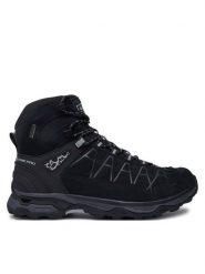 ALPINE PRO Trekkingi Vete UBTD406990PL Czarny. Czarne botki sznurowane Alpine Pro, bez wzorów, ze skóry, bez obcasa, bez zapięcia. Za 309.99 zł.
