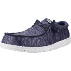 Buty HEY DUDE WALLY SPORT KNIT Niebieski. Niebieskie buty trekkingowe PRO BRANDS, bez wzorów, z tkaniny, bez zapięcia, trekkingowe. Za 183.99 zł.