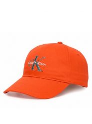Calvin Klein Czapka z daszkiem Monologo Embroidery Baseball Cap LV04G5004G Pomarańczowy. Brązowe czapki z daszkiem CALVIN KLEIN, bez wzorów, z bawełny. Za 169.99 zł.