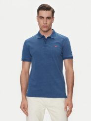 Levi's® Polo Housemark 35883-0271 Niebieski Straight Fit. Niebieskie koszulki polo m, bez wzorów, z bawełny, bez kołnierzyka, bez ramiączek. Za 139.99 zł.