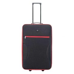 Walizka Podróżna Unisex Adult Romania 60L 40 L. Czarne walizki MARTES, bez wzorów, z materiału. Za 163.77 zł.
