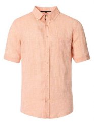 CASAMODA Lniana koszula - Casual fit - w kolorze pomarańczowym rozmiar: XL. Pomarańczowe koszule CASAMODA, xl, bez wzorów, ze lnu, bez kołnierzyka, bez ramiączek. Za 109.52 zł.