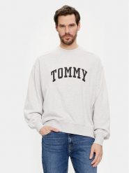Tommy Jeans Bluza Varsity DM0DM18386 Szary Boxy Fit. Szare bluzy Tommy Jeans, l, bez wzorów, z bawełny, bez kaptura. Za 249.99 zł.