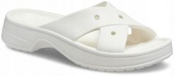 Klapki Dla Dorosłych Crocs Classic Cross Strap. Brązowe klapki Crocs, z materiału. Za 159.99 zł.