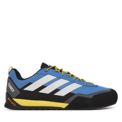 Trekkingi adidas. Niebieskie buty trekkingowe Adidas, bez wzorów, bez zapięcia. Za 529.99 zł.