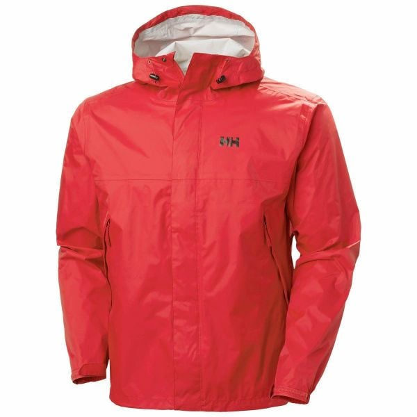 Kurtka przeciwdeszczowa męska Helly Hansen Loke. Czerwone kurtki Helly Hansen, m, bez wzorów, bez kaptura. Za 219.99 zł.