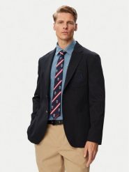 Tommy Hilfiger Krawat MW0MW43987 Granatowy. Niebieskie krawaty i muchy Tommy Hilfiger, bez wzorów, z jedwabiu. Za 289.99 zł.