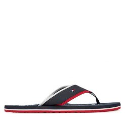 Japonki Tommy Hilfiger. Niebieskie japonki Tommy Hilfiger, bez wzorów. Za 169.99 zł.