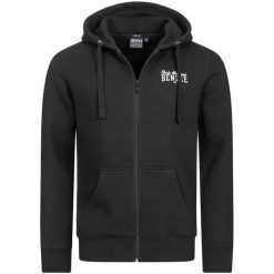 Bluza z kapturem i zamkiem błyskawicznym Benlee Chest Logo. Czarne bluzy z kapturem Benlee, m, bez wzorów, z bawełny, z kapturem. Za 278.50 zł.