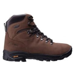 Buty trekkingowe Elbrus Sparow. Brązowe buty turystyczne ELBRUS, na zimę, bez wzorów, bez zapięcia, trekkingowe. Za 1,277.32 zł.