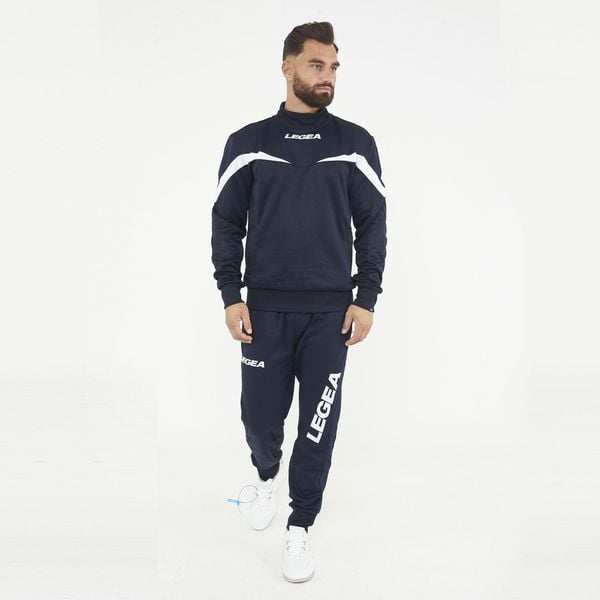 Kompletny dres sportowy CALCUTTA TOKYO. Niebieskie komplety dresowe Legea, xl, bez wzorów, z dresówki, bez ramiączek. W wyprzedaży za 128.00 zł.
