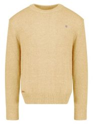 Geographical Norway Sweter "Flinder" w kolorze żółtym rozmiar: XL. Żółte swetry nierozpinane Geographical Norway, xl, bez wzorów, z bawełny, bez kołnierzyka, bez ramiączek. Za 143.56 zł.