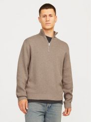 Jack&Jones Sweter Milano 12259664 Szary Relaxed Fit. Szare swetry rozpinane Jack&Jones, m, bez wzorów, z bawełny, bez kołnierzyka, bez ramiączek. Za 279.99 zł.