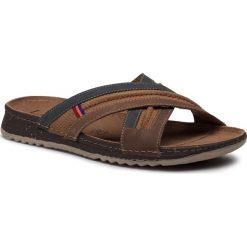 Klapki LASOCKI FOR MEN - MI07-LORENZO-01 Brown 1. Brązowe klapki Lasocki For Men, z materiału. Za 99.99 zł.