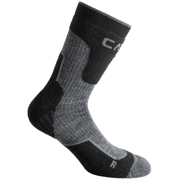 Skarpety trekkingowe CMP WOOL MID. Czarne skarpety CMP, bez wzorów, z elastanu. Za 55.99 zł.