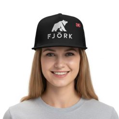 Czapka Trucker Fjork. Niebieskie czapki z daszkiem FJORK MERINO, na lato, bez wzorów, z bawełny. Za 129.00 zł.
