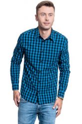 MĘSKA KOSZULA WRANGLER LS 1 PKT SHIRT DIRECTOIRE BLUE W5A14MXKL 112129960. Niebieskie koszule Wrangler, m, bez wzorów, bez kołnierzyka, bez ramiączek. Za 129.99 zł.