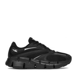 Sneakersy Reebok. Czarne buty do biegania Reebok, bez wzorów, bez zapięcia, do biegania. Za 389.99 zł.