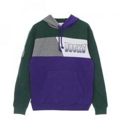 Sweatshirt z kapturem Milwaukee Bucks. Fioletowe bluzy Mitchell & Ness, m, bez wzorów, z kapturem. Za 516.00 zł.