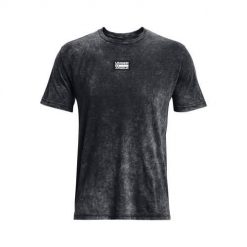 Koszulka sportowa męska Under Armour Elevated Core Wash. Szare t-shirty sportowe Under Armour, bez wzorów, bez ramiączek, trekkingowe. Za 282.00 zł.