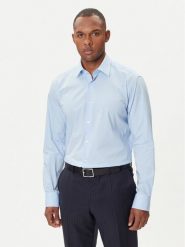 BOSS Koszula H-Joe 50545075 Błękitny Regular Fit. Niebieskie koszule Boss, m, bez wzorów, z bawełny, bez kołnierzyka, bez ramiączek. Za 409.99 zł.